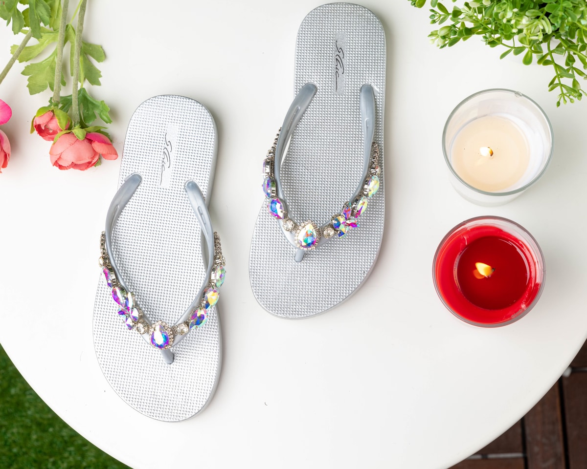 890-2 SLIPPERS Silver