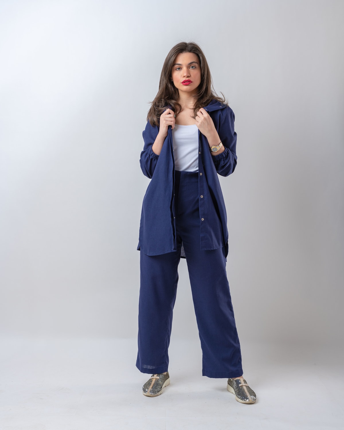 Sc-164TOP AND PANT BLUE